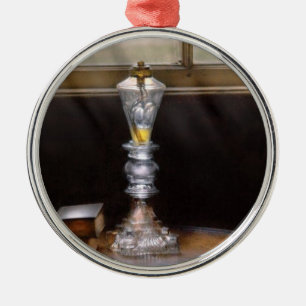 Antique - Lamp - The oil lamp Metal Tree Decoration
