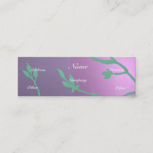 Antique Lavender Delight Mini Business Card