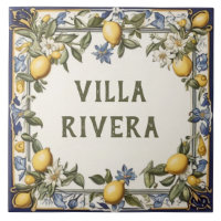 Antique Lemon Custom House Name Plate Plaque Sign