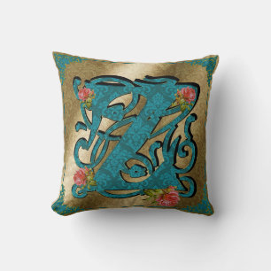 Antique Letter Z - Pillow