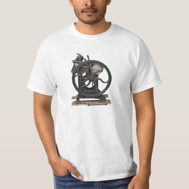 antique letterpress value t-shirt (Front)