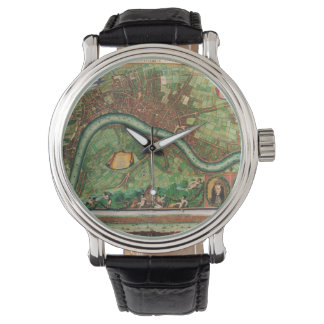 Antique London Street Map by Johannes de Ram, 1689 Watch