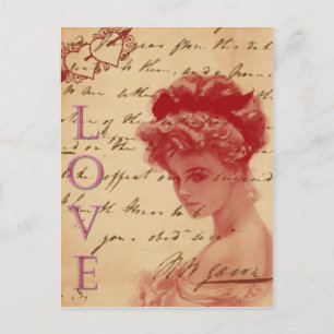 Antique Love Letter Post Card