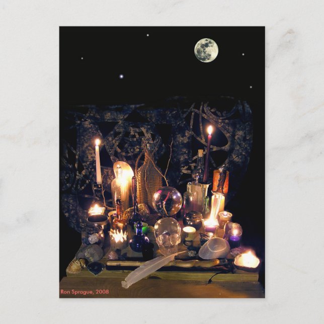 Antique Magic Postcard (Front)