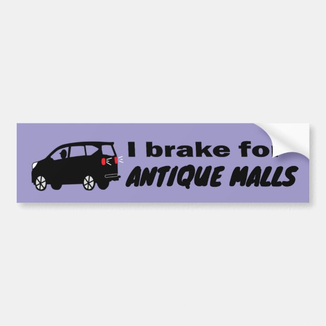 Antique Malls Fun Cool Pick a Colour Bumper Sticke Sticker (Front)