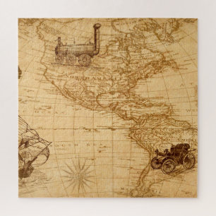 Antique map jigsaw puzzle