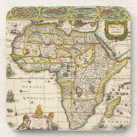 Antique Map of Africa by Hondius and Jansson