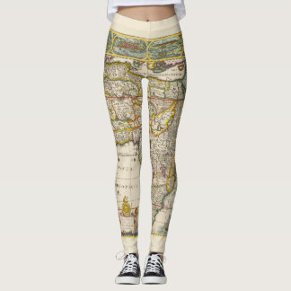 Antique Map of Africa by Hondius and Jansson Leggings