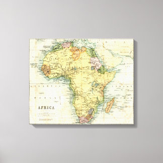 Antique map of Africa Canvas Print