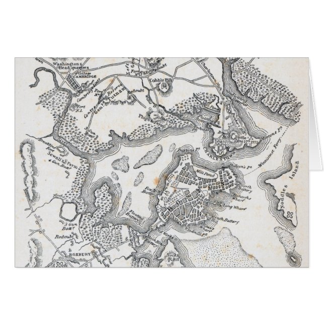 Antique Map of Boston | 1775-1776 (Front Horizontal)