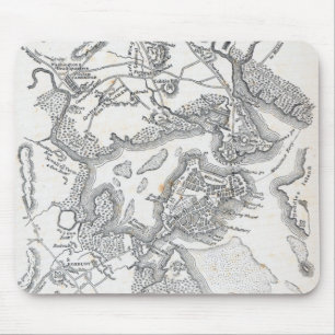 Antique Map of Boston 1775-1776 Mouse Pad
