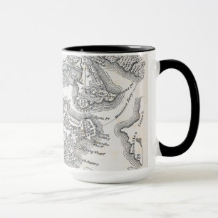 Antique Map of Boston   1775-1776 Mug