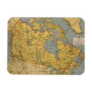 Antique Map of Canada Magnet
