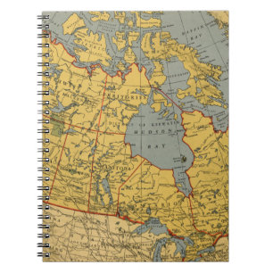 Antique Map of Canada Notebook