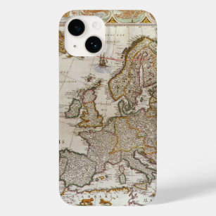Antique Map of Europe by Willem Jansz Blaeu, c1617 Case-Mate iPhone 14 Case