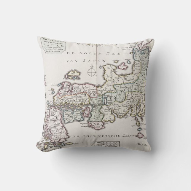 Antique Map of Japan | 1769 Cushion (Front)