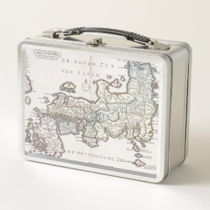 Antique Map of Japan 1769 Metal Lunch Box