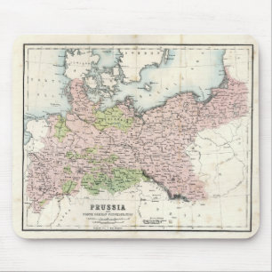 Antique Map of Prussia Mouse Pad