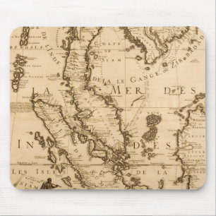 Antique Map of South East Asia   1687 Mouse Pad