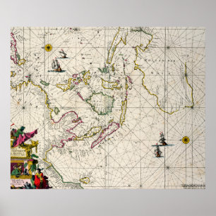 Antique Map of the East Indies Poster
