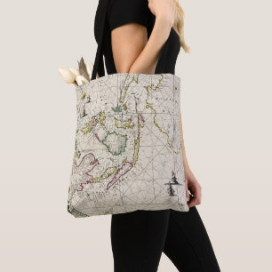 Antique Map of the East Indies Tote Bag