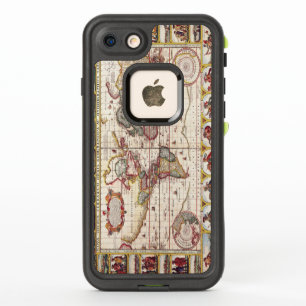 Antique Map of the Known World Circa 1652