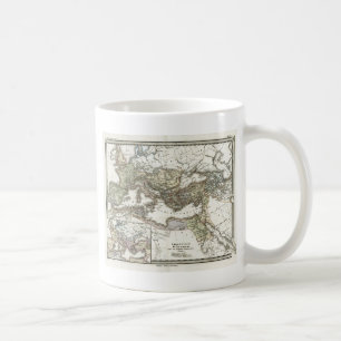 Antique Map of the Roman Empire Coffee Mug