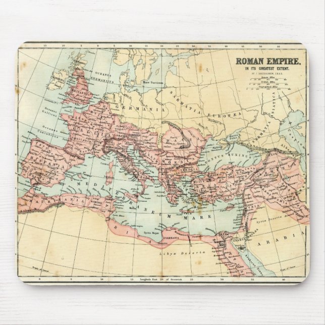 Antique map of the Roman Empire Mouse Pad (Front)
