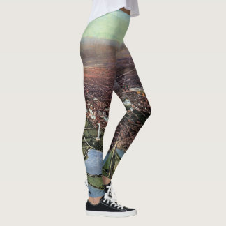 Antique Map of Washington DC and the Potomac River Leggings