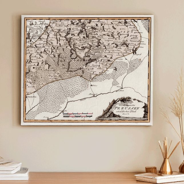 Antique Map Prussia / Poland Masuria Lake Sniardwy Poster (Creator Uploaded)
