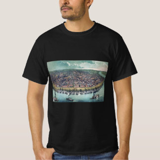 Antique Map Saint Louis Missouri Mississippi River T-Shirt