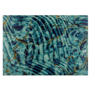 Antique Marbled Bookbinding Pattern Design Cutting Board