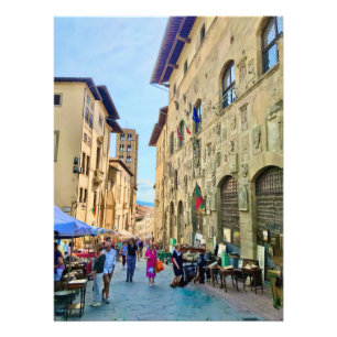 Antique Market in Arezzo, Italy Photo Print