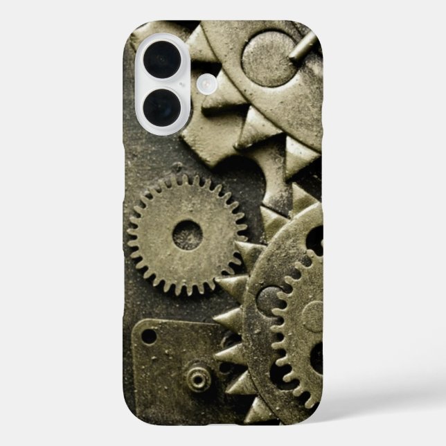 Antique Mechanical Gears Manly Case-Mate iPhone Case (Back)