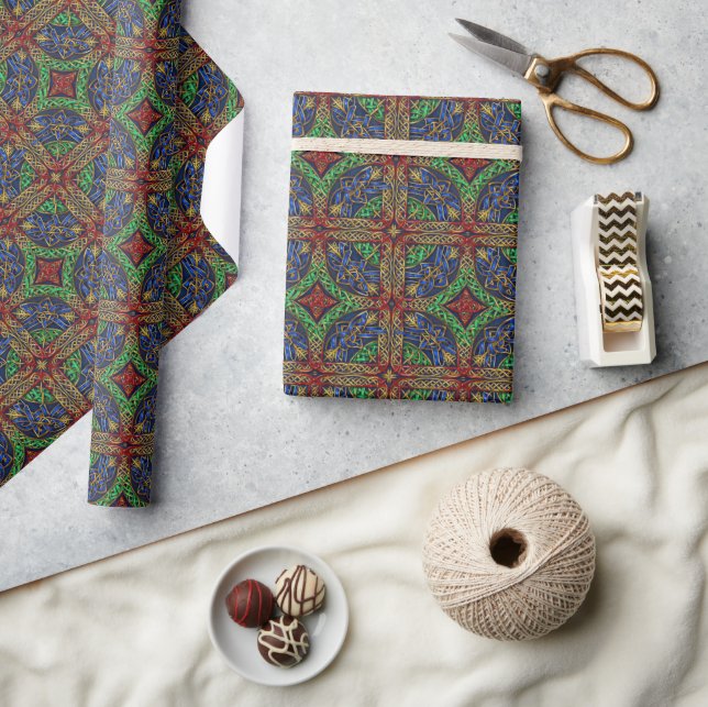 Antique Mediaeval Celtic Knots Wrapping Paper (Crafts)