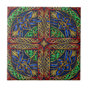 Antique Medieval Celtic Knots Tile