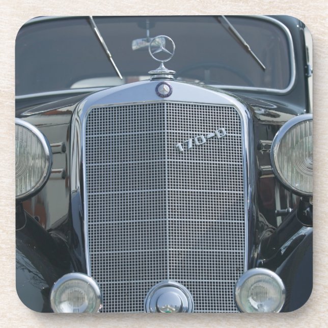 antique mercedes 2 coaster (Front)