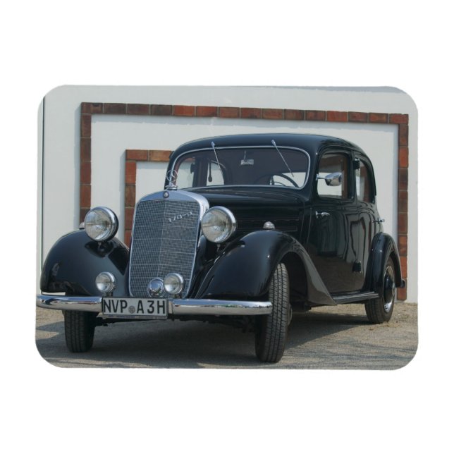 antique mercedes 3 magnet (Horizontal)