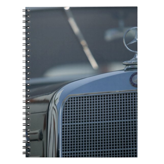 antique mercedes 4 spiral notebook (Front)