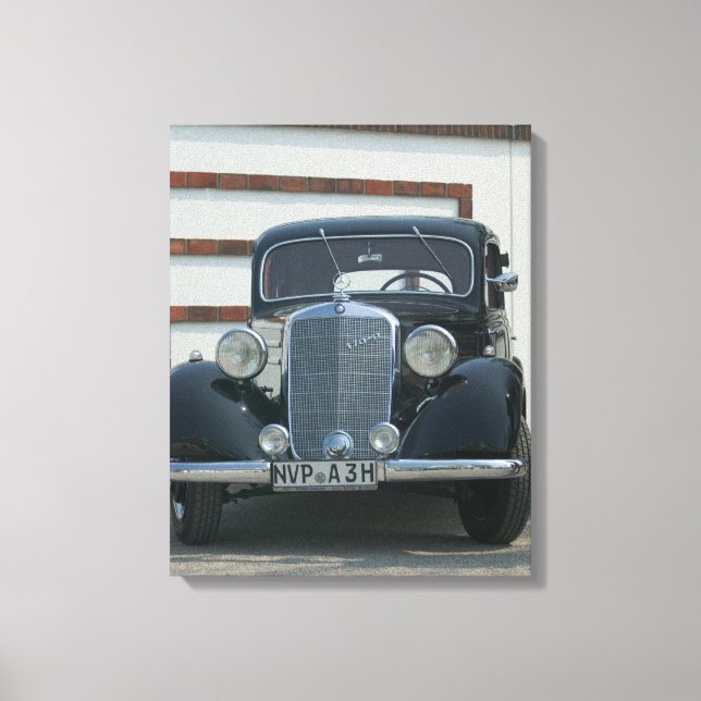 antique mercedes canvas print (Front)