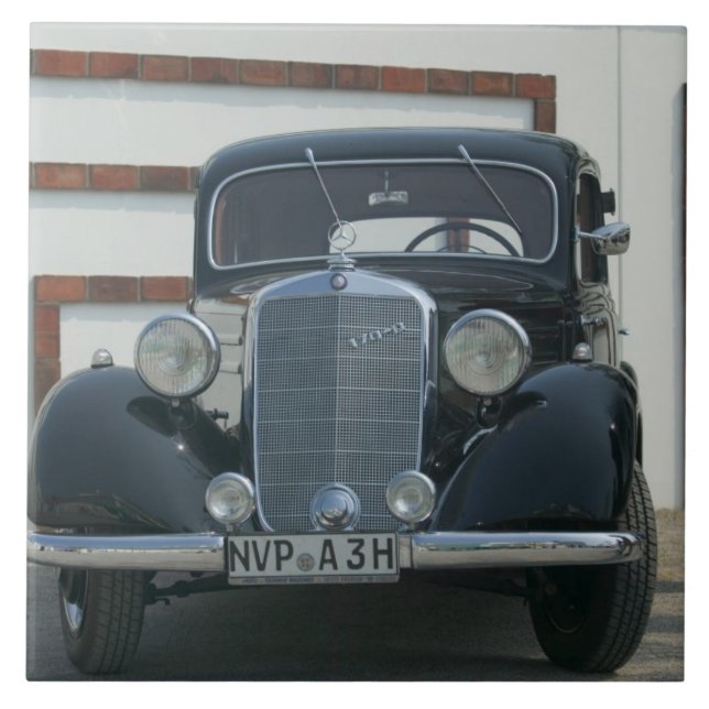 antique mercedes tile (Front)