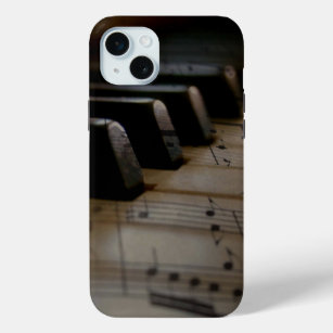 Antique Music Piano Keys iPhone 15 Mini Case