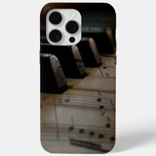 Antique Music Piano Keys iPhone 15 Pro Max Case