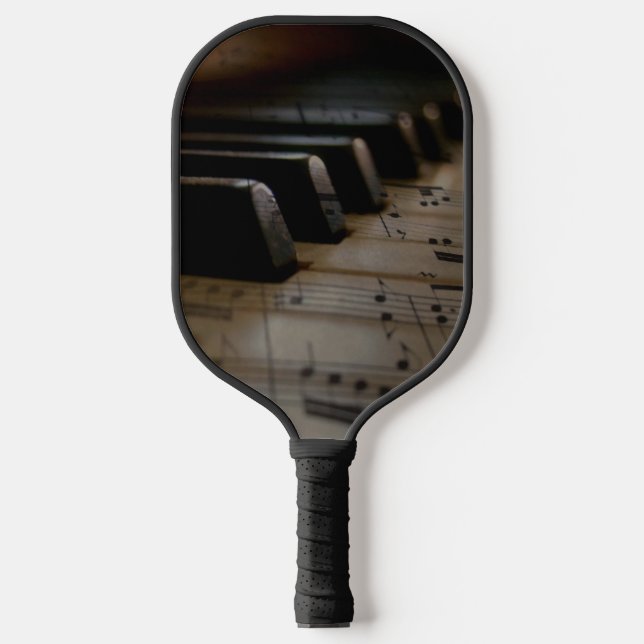 Antique Music Piano Keys Pickleball Paddle (Front)