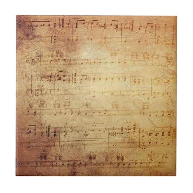 Antique Music Tile (Front)