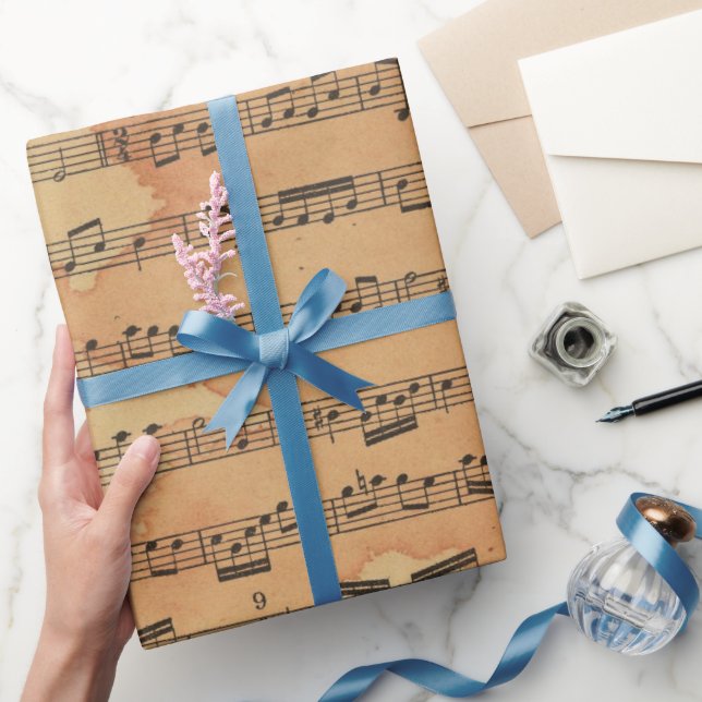 Antique Music  Wrapping Paper (Gifting)