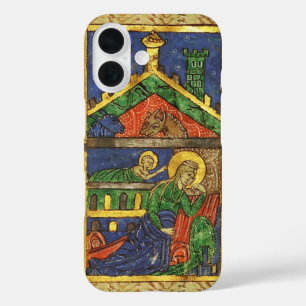 ANTIQUE NATIVITY CHRISTMAS PARCHMENT iPhone 16 CASE