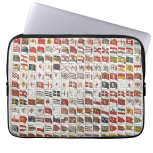 Antique Nautical Flags of the World Poster Laptop Sleeve
