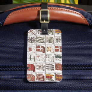 Antique Nautical Flags of the World Poster Luggage Tag
