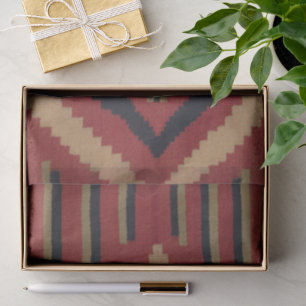 Antique Navaho American Indian Blanket Weaving Old Tissue Paper